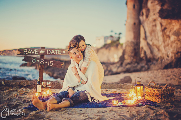 Long Beach Picnic Engagement