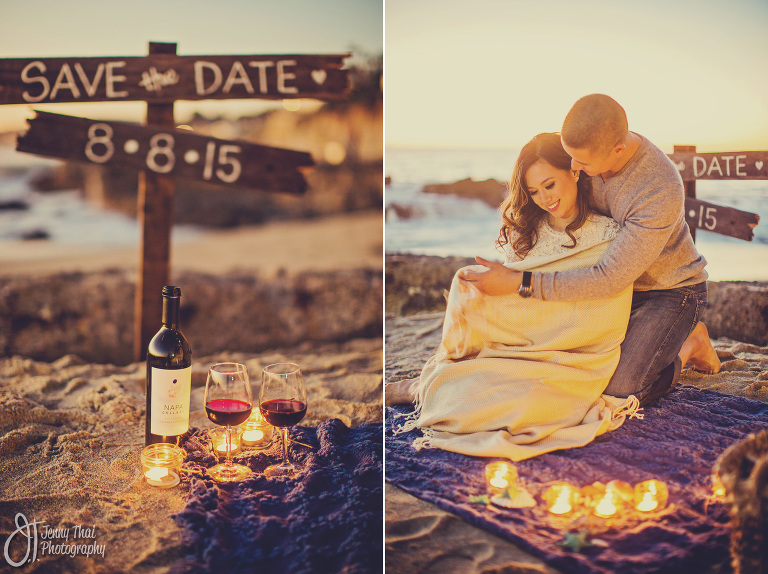 Long Beach Picnic Engagement