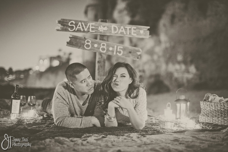 Long Beach Picnic Engagement