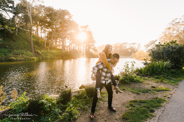 SF Golden Gate Park Engagement Photos
