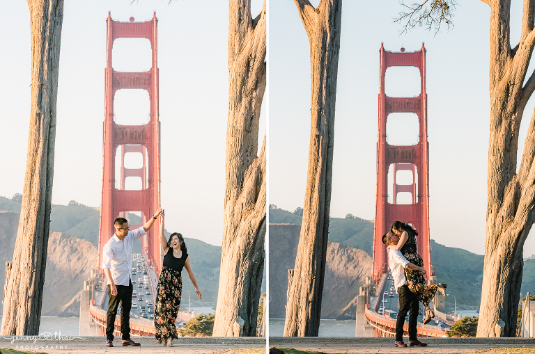 San Francisco Golden Gate Bridge Engagement Photos