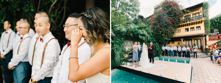 San Miguel Destination Wedding - Casa Churro - Pool Ceremony