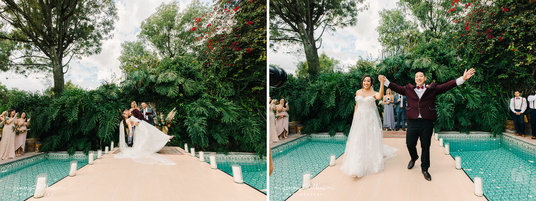 San Miguel Destination Wedding - Casa Churro - Pool Ceremony